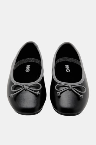 Ballerines nœud bicolore - Noir