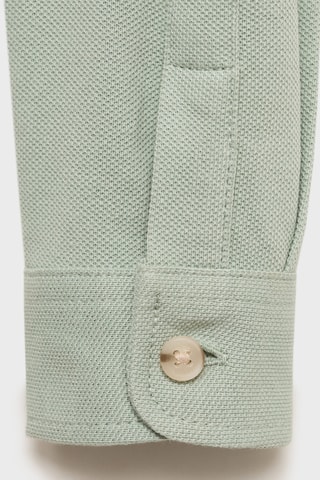 Chemise maille coton - Vert