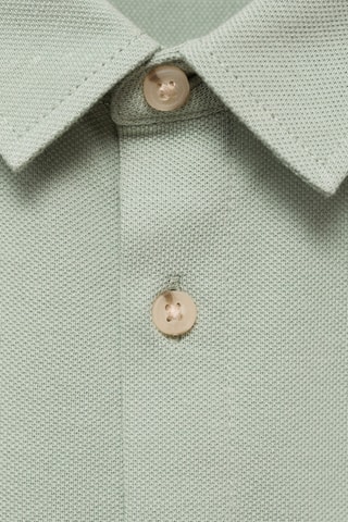 Chemise maille coton - Vert
