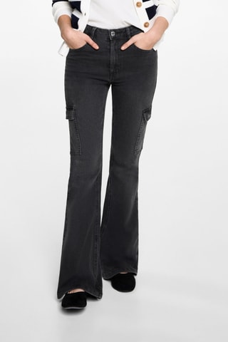 Jean cargo flare - Noir