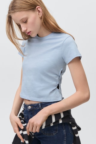 T-shirt nœud - Bleu