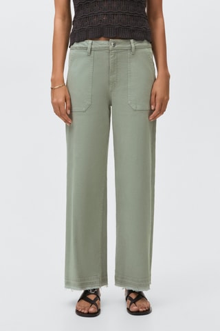Jupe-culotte poches - Vert clair