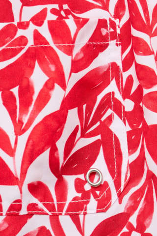 Maillot de bain cordon imprimé - Rouge