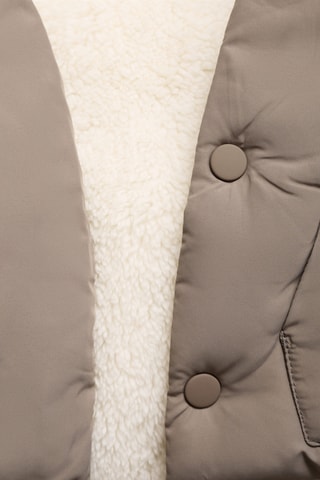 Manteau avec oreilles matelassé - Marron