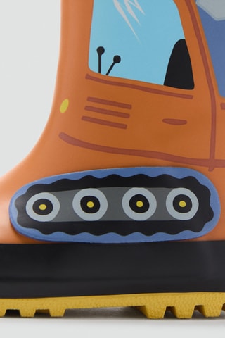 Bottes de pluie à motif - Bleu
