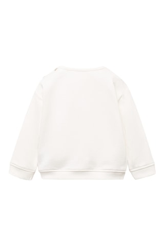 Sweat brodé ours - Blanc