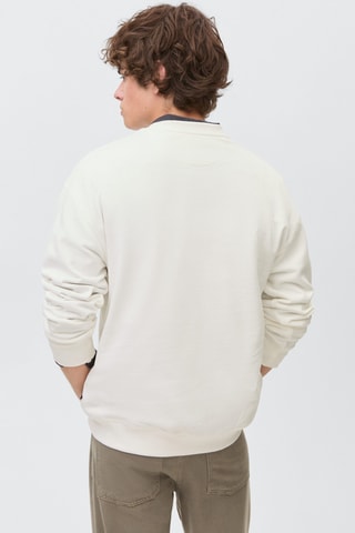 Sweat-shirt basique coton - Blanc