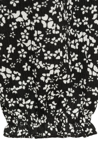 Combinaison en imprimé floral - Noir