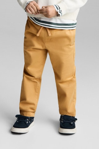 Pantalon jogger coton - Jaune