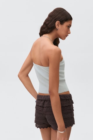 Top bustier maille - Vert