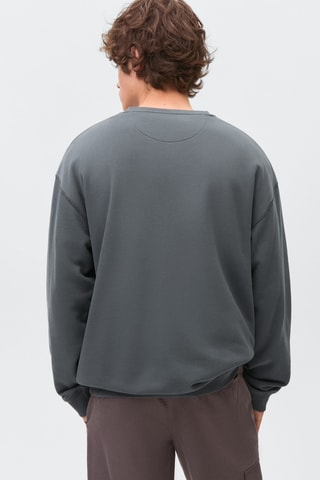 Sweat-shirt basique coton - Anthracite