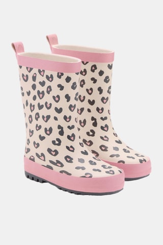 Bottes de pluie léopard - Rose