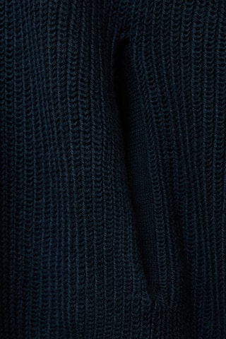 Pull-over maille capuche - Bleu marine