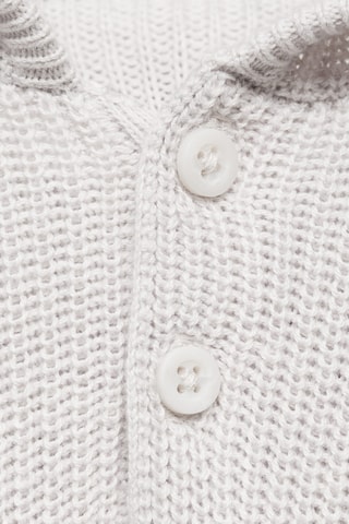 Pull-over maille capuche - Gris clair