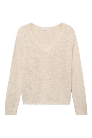 Pull en maille ajourée - Blanc