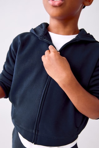 Sweater à capuche coton - Bleu marine