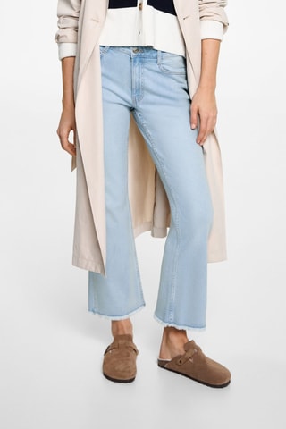 Jean flare crop - Bleu clair