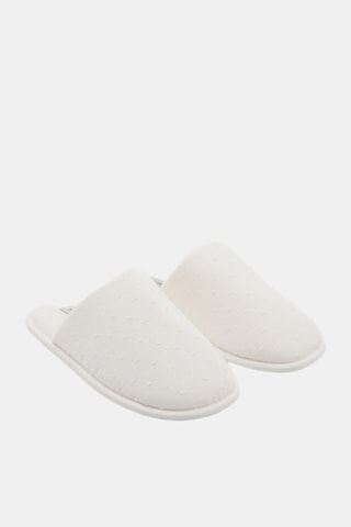 Tennis coton gaufré - Blanc