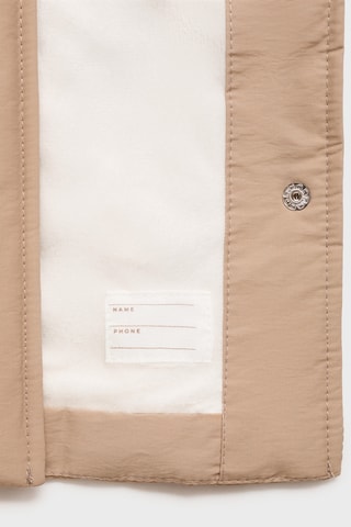 Trench doublé imitation fourrure - Beige