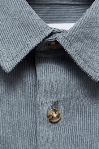 Chemise en velours côtelé et coton - Vert clair