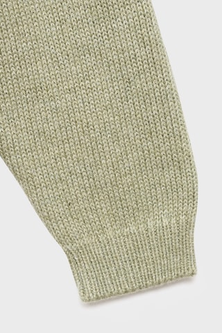 Pull-over maille col polo - Vert clair