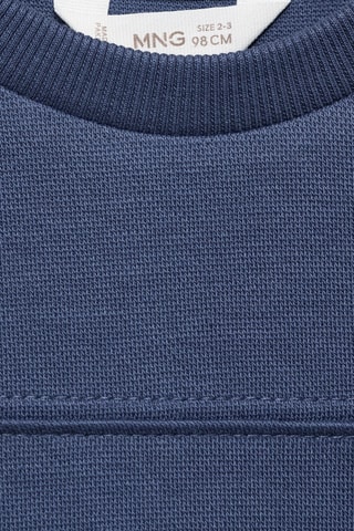 Sweat-shirt oversize en coton - Bleu foncé