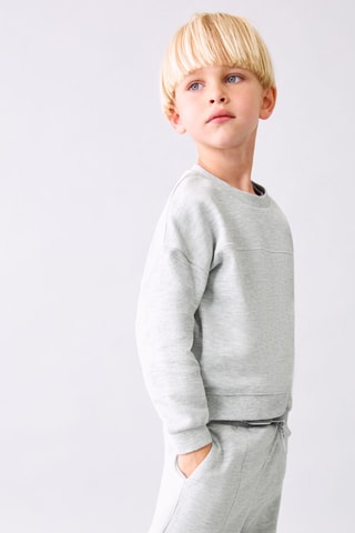 Sweat-shirt oversize en coton - Gris