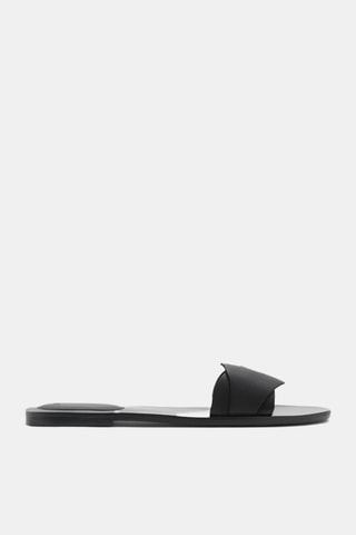Sandales à lanières cuir - Noir