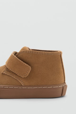 Chaussures cuir Velcro - Marron
