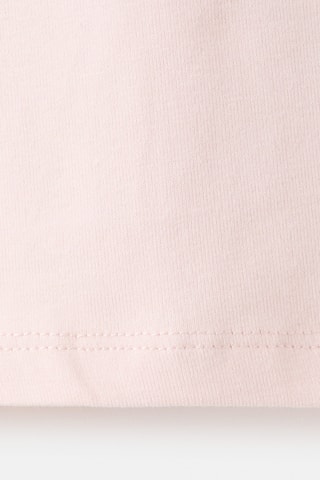 T-shirt en coton à col roulé - Rose