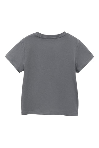 T-shirt en coton brodé - Gris