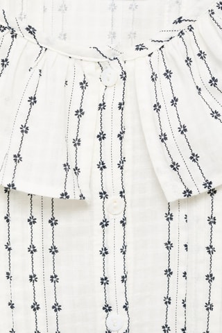 Blouse col Claudine - Blanc
