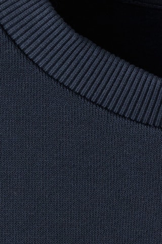 Sweat-shirt coton imprimé - Bleu