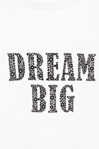 T-shirt coton message - Blanc