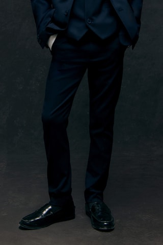 Pantalon droit costume - Bleu marine