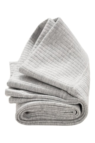 Legging maille côtelée coton - Gris