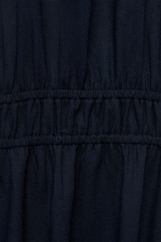 Robe lin emmanchures américaines - Bleu marine