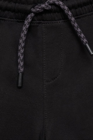 Bermuda coton cordon - Noir