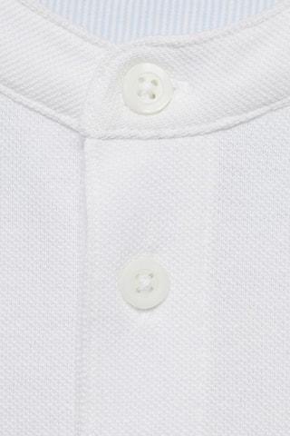 Polo col mao - Blanc