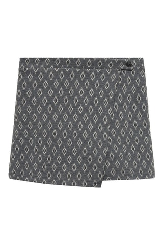 Jupe-culotte imprimée - Gris