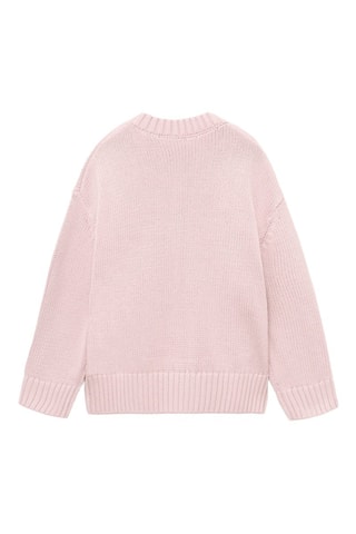 Pull-over maille manches longues - Rose clair
