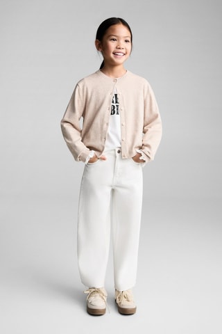 Jupe-culotte jean - Blanc