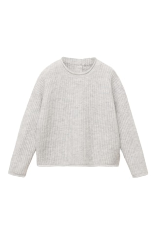 Pull-over maille - Gris clair