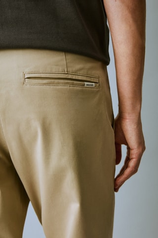 Pantalon chino coton - Beige