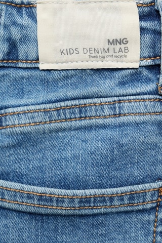 Short en jean droit - Bleu
