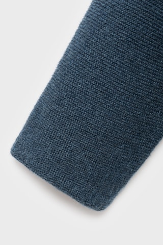 Cardigan maille à capuche - Bleu