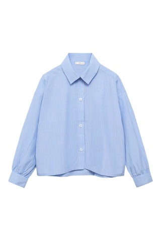 Chemise à rayures oversize - Bleu