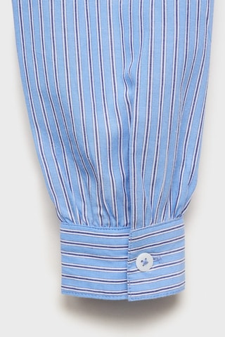 Chemise à rayures oversize - Bleu