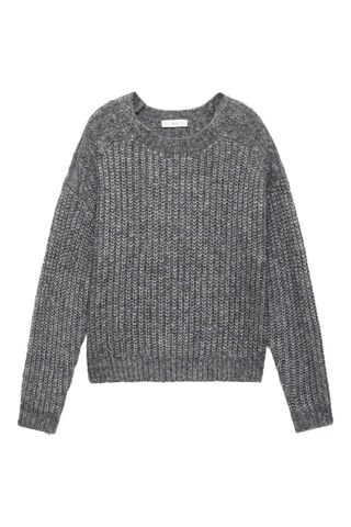 Pull grosses mailles - Gris foncé