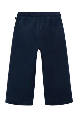 Jogging coton cordon - Bleu marine